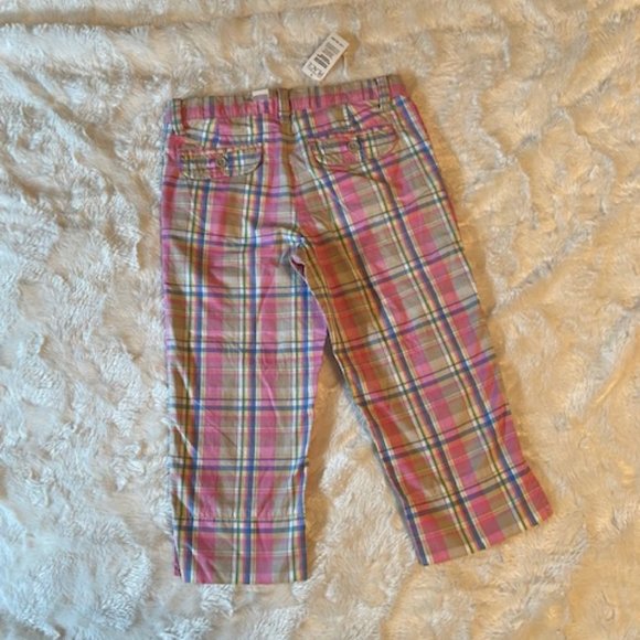2/$30 Children's Place Plaid Capri Pants NWT - Picture 6 of 8